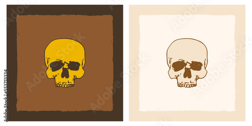 Photos Skull front skethc doodle vintage