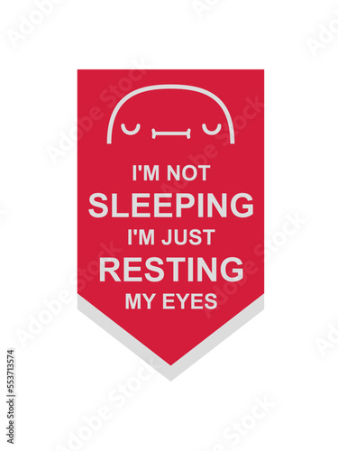 im not sleeping Zitat 