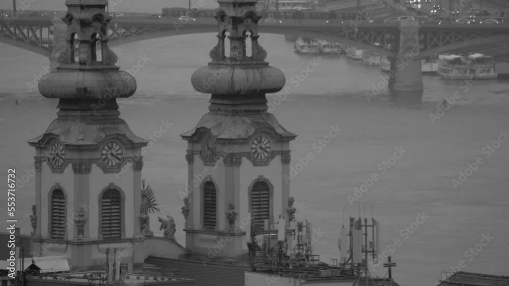 Hungarian Capital City - Black and White - Zoom out Hungarian Capital City - Black and White - Zoom out