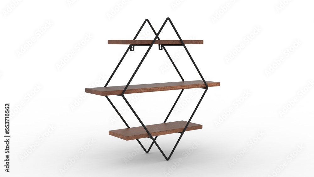 book shelf angle view with shadow 3d render book shelf angle view with shadow 3d render