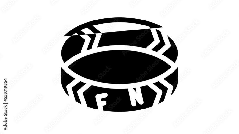 bracelet fan line icon animation