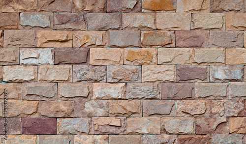 Close up of stone wall texture