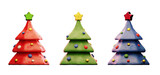 Christmas tree clay illustration