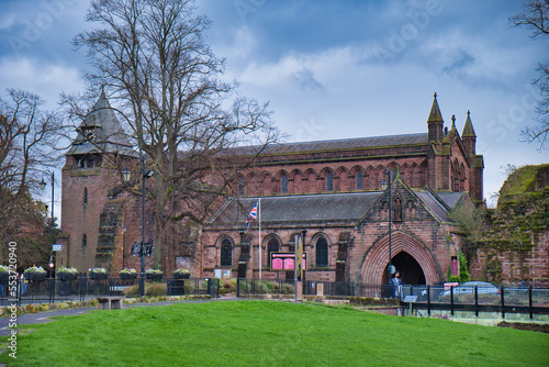 Fototapeta Church of Saint John the Baptist in Chester, England