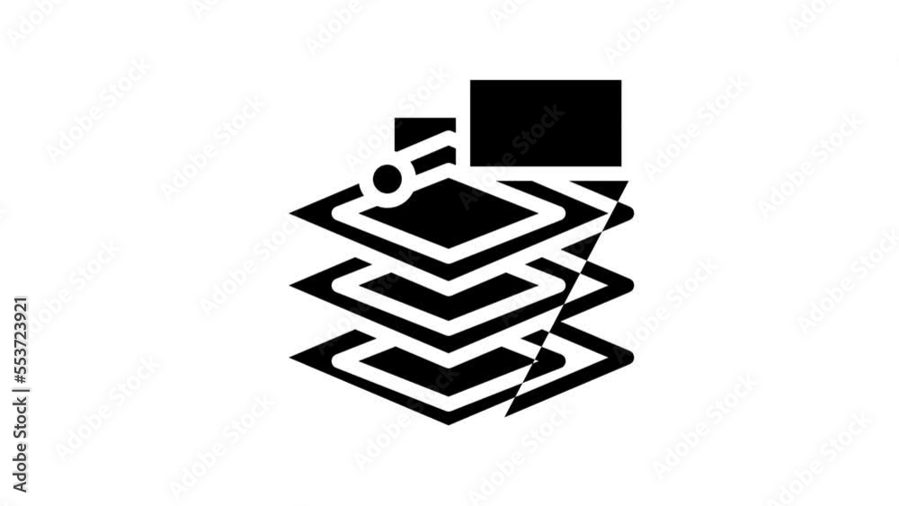 layers of napkins line icon animation layers of napkins line icon animation