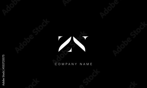 ZN, NZ Abstract Letters Logo Monogram