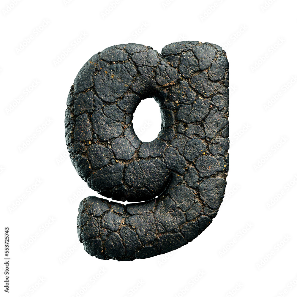 asphalt letter G - Small 3d tarmac font - Suitable for road, transport or highway related subjects
asphalt letter G - Small 3d tarmac font - Suitable for road, transport or highway related subjects