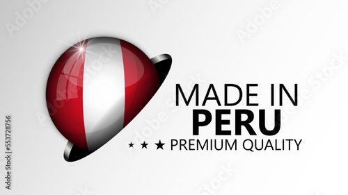 Made in Peru graphic and label.