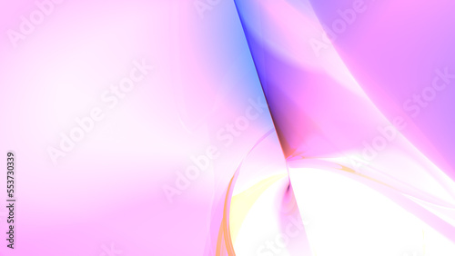 Colorful abstract illustration - curved pattern. 3d rendering, cgi