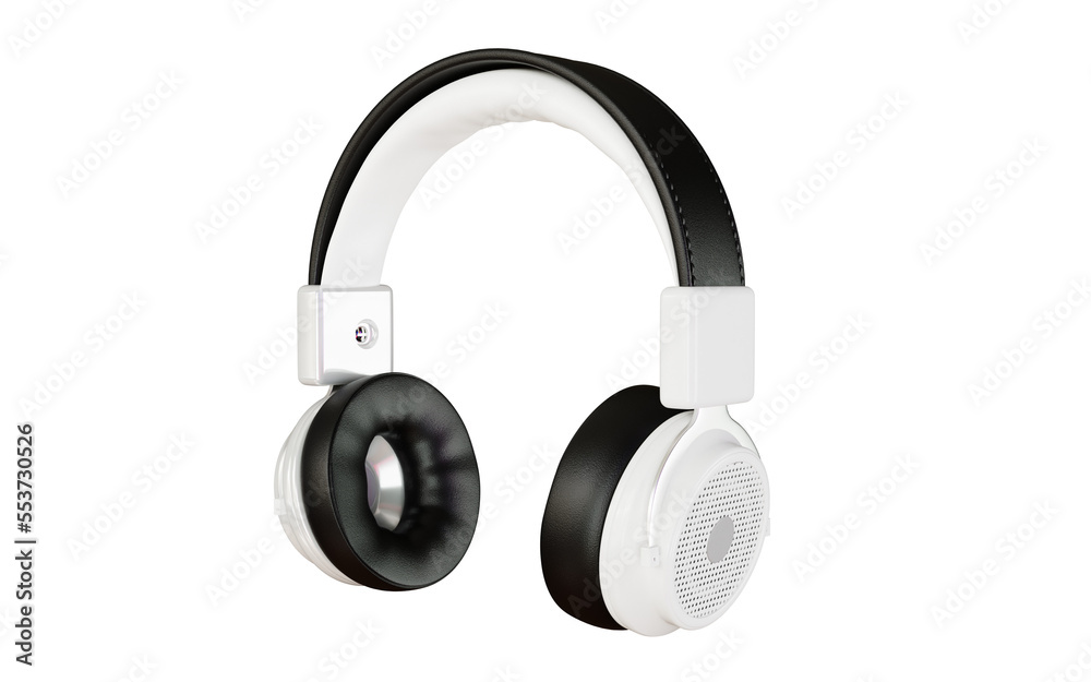 Headphones PNG 3d rendering design for product mockup purposes Headphones PNG 3d rendering design for product mockup purposes