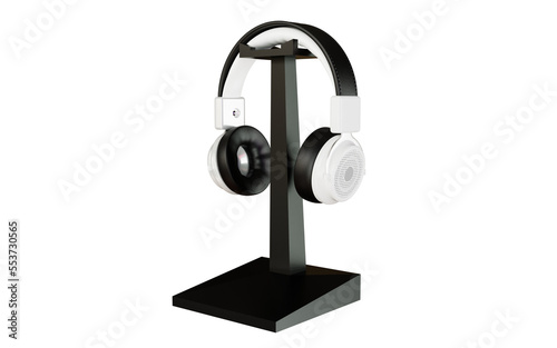 Headphones PNG 3d rendering design for product mockup purposes