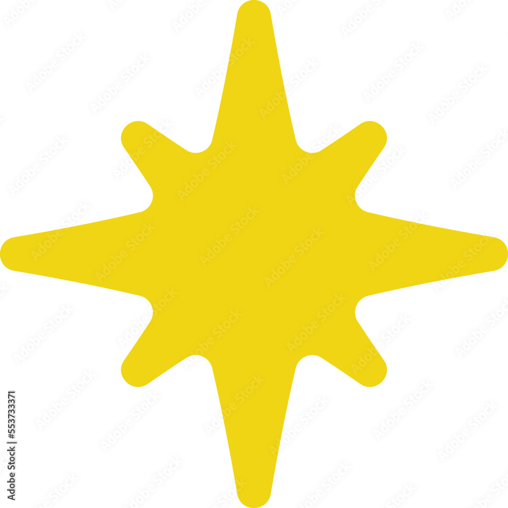 Yellow, orange, gold sparkles symbol. Vector stars sparkle icon. Bright firework, decoration twinkle, shiny flash. Glowing light effect
