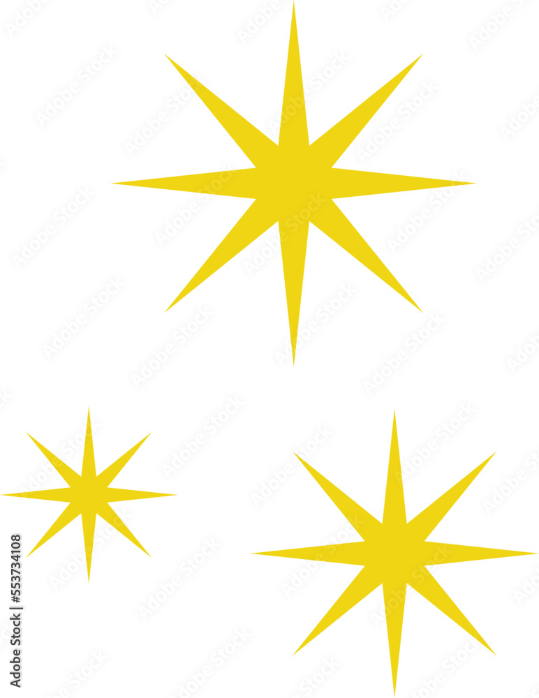 Yellow, orange, gold sparkles symbol. Vector stars sparkle icon. Bright firework, decoration twinkle, shiny flash. Glowing light effect Yellow, orange, gold sparkles symbol. Vector stars sparkle icon. Bright firework, decoration twinkle, shiny flash. Glowing light effect