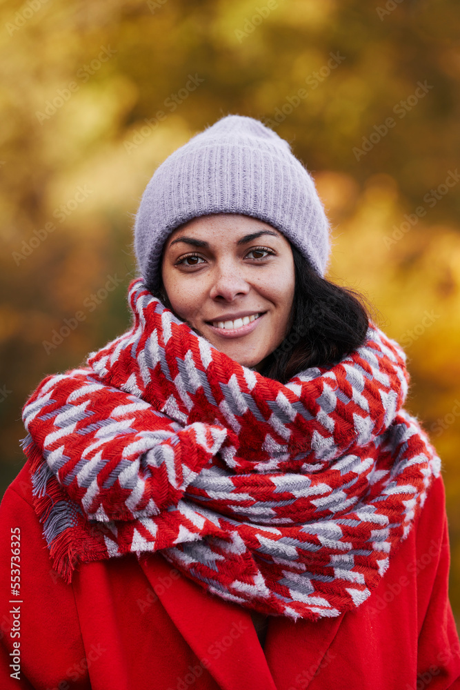 Smiling woman looking at camera Smiling woman looking at camera