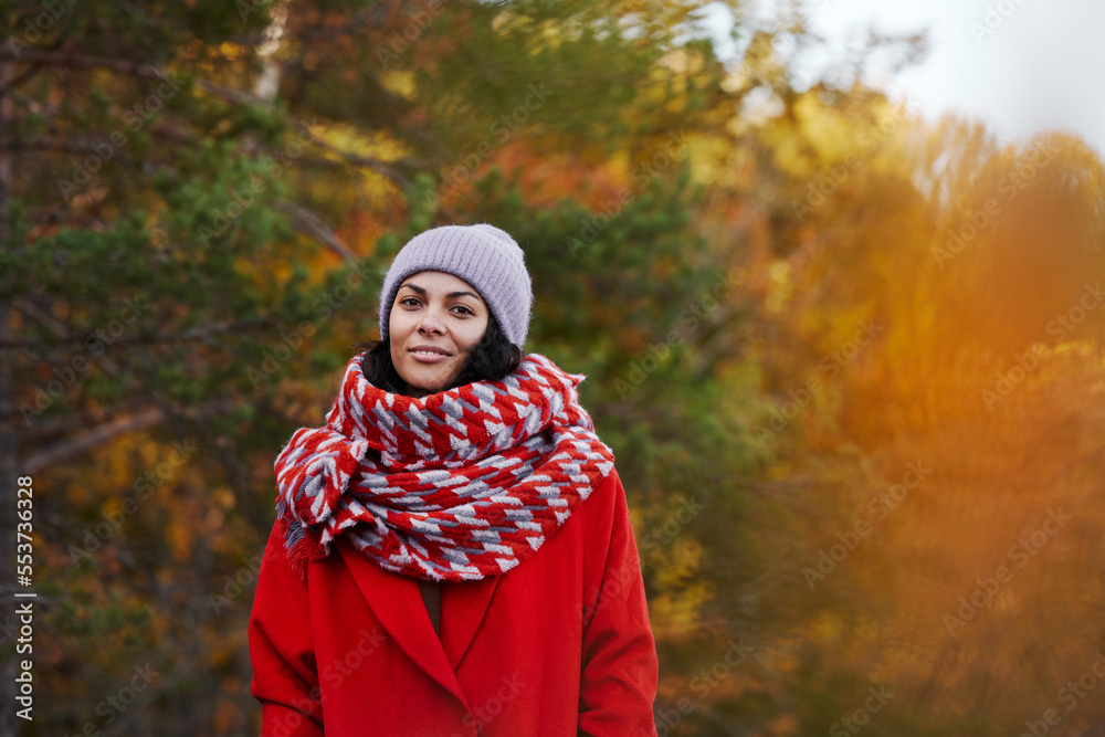 Smiling woman looking at camera Smiling woman looking at camera