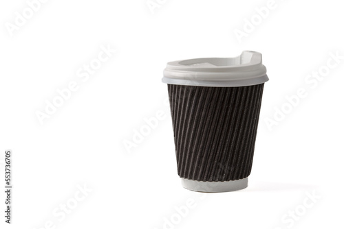Wallpaper Mural Empty paper cup with white plastic lid isolated Torontodigital.ca