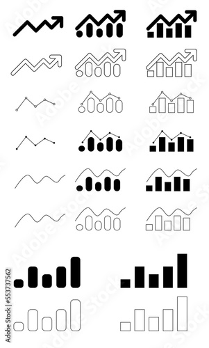 Vector contour pictograms isolated on a white background. 