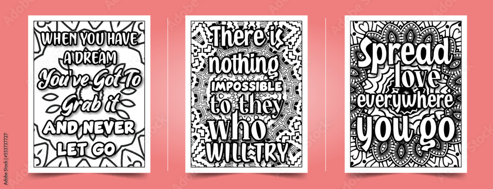 Motivational quotes adult coloring books, Inspirational quotes adult ...