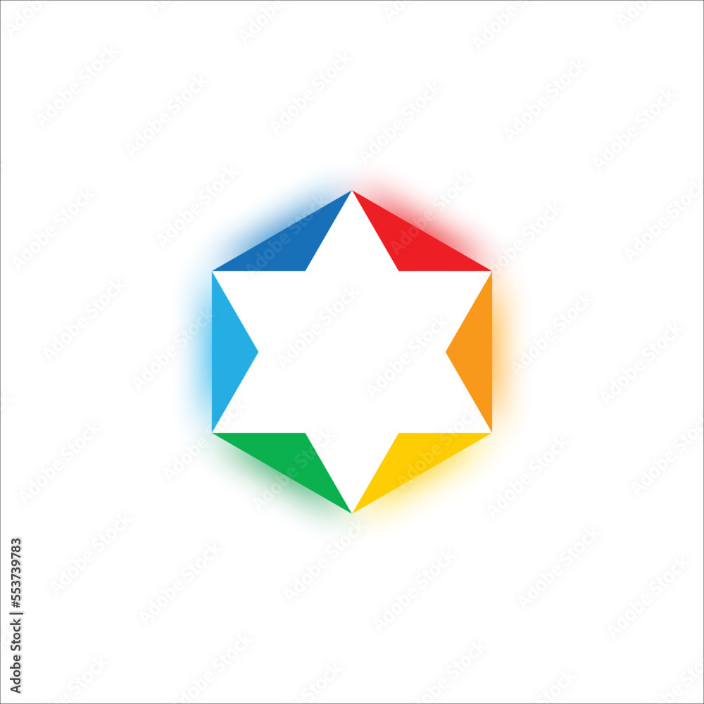 meditation and yoga logo with seven colors of aura energy meditation and yoga logo with seven colors of aura energy