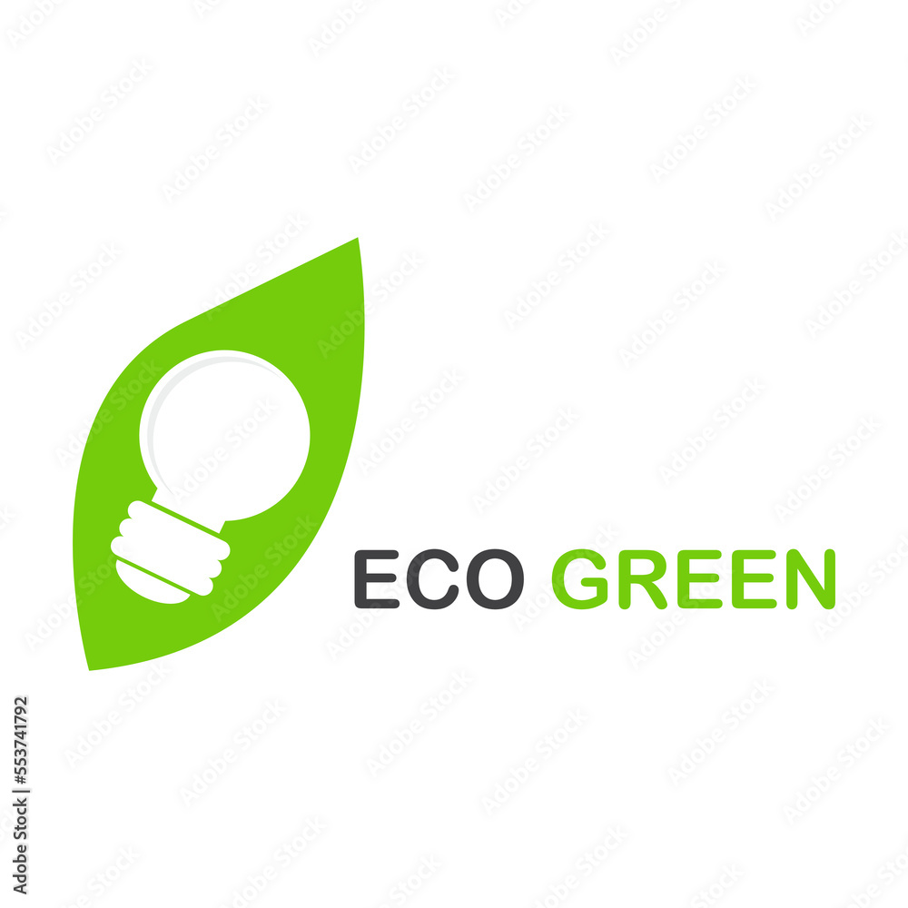 Eco green leaf logo design simple and creative Free Vector Eco green leaf logo design simple and creative Free Vector