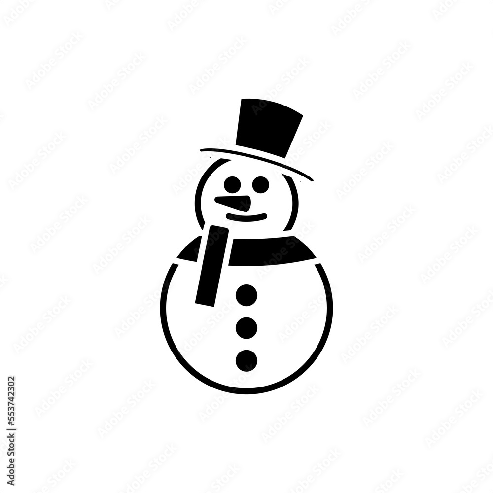 snowman icon. Vector concept illustration for design. snowman icon. Vector concept illustration for design.
