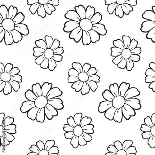 Fototapeta Naklejka Na Ścianę i Meble -  seamless floral pattern