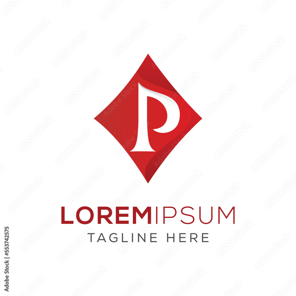 p letter card logo design ready to use p letter card logo design ready to use