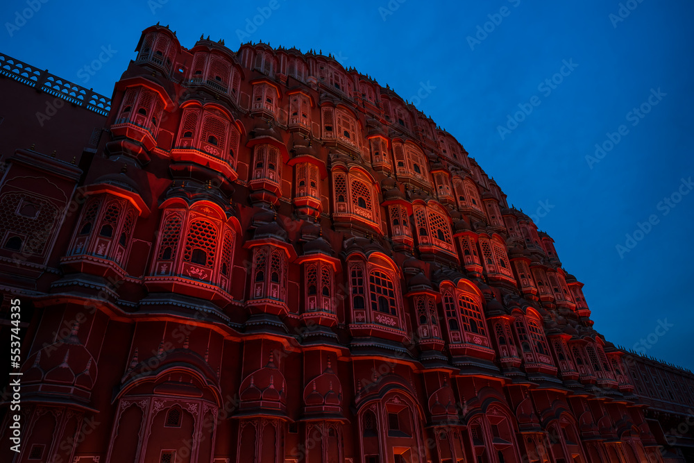 Hawa Mahal in Jaipur Rajasthan at India