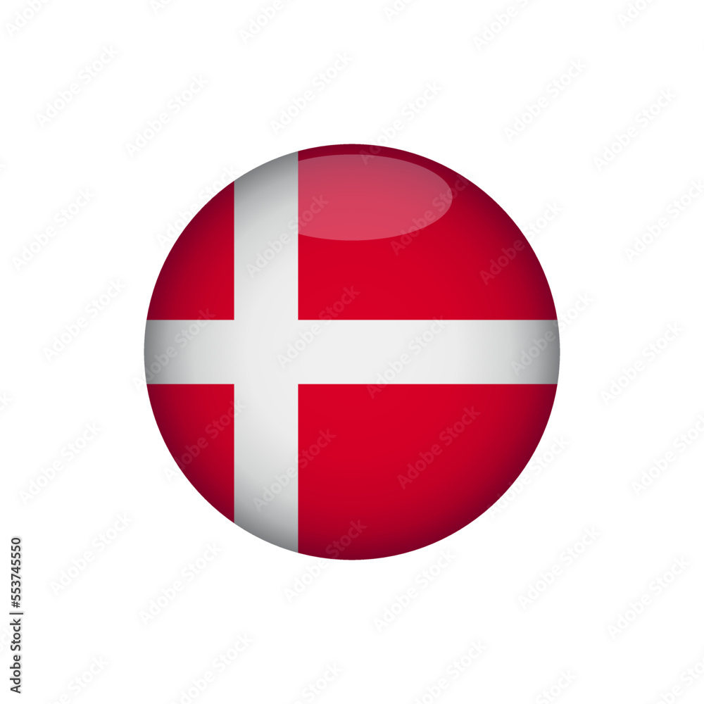 Denmark flag icon vector design templates Denmark flag icon vector design templates