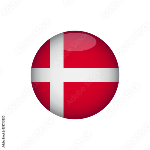 Denmark flag icon vector design templates