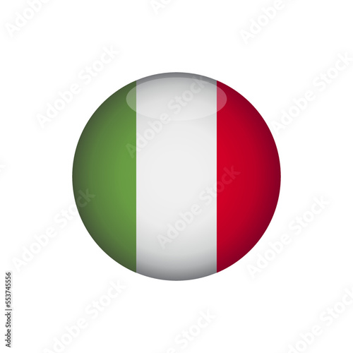 Italy flag icon vector design templates