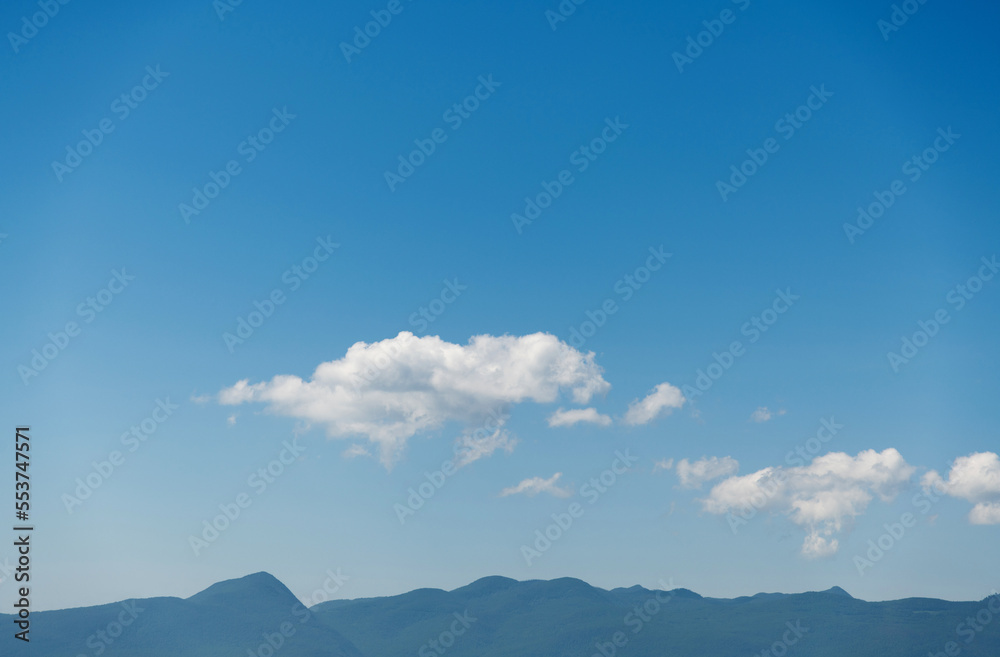 Aerial view of mountains covered with forests in summer Aerial view of mountains covered with forests in summer