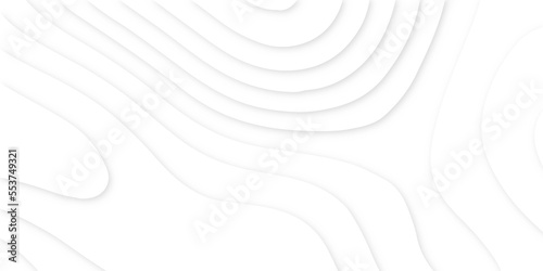 Abstract White paper cut background with lines.3d realistic papercut decoration textured with wavy layers.modern wallpaper terxture and 3d realistic design use for banner flyers, posters.	
