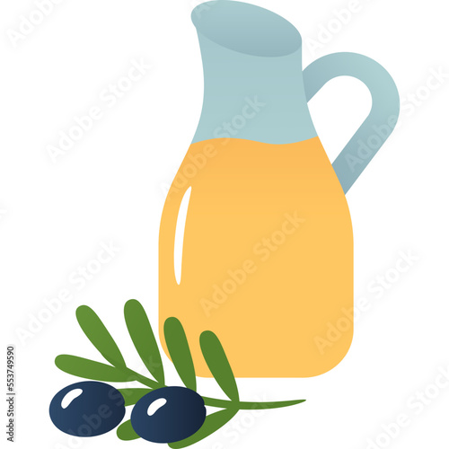 olive oil illustration