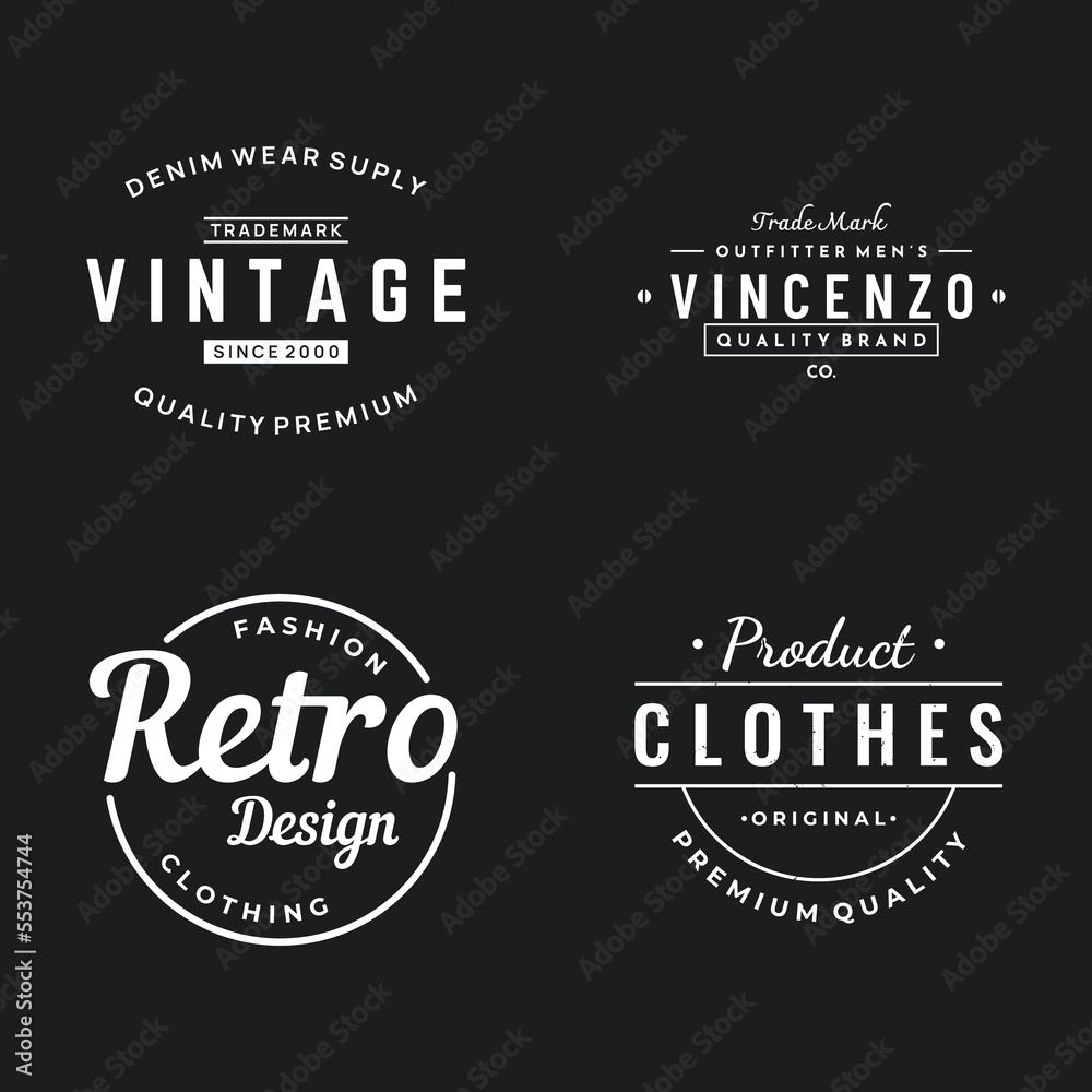 Retro hipster typography Elements Template for clothes shop, cafe, beer shop,restaurant,business,label,poster,vintage brand.