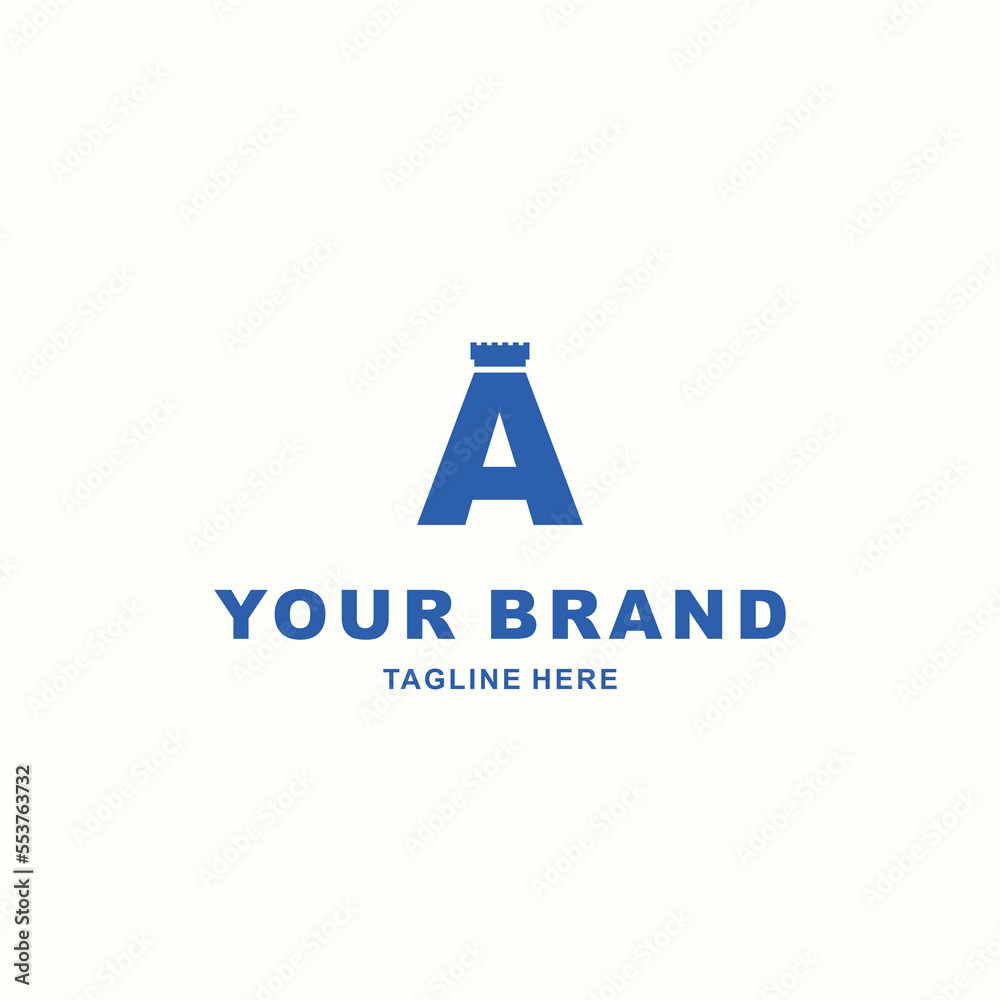 simple logo combined letter A and crown simple logo combined letter A and crown