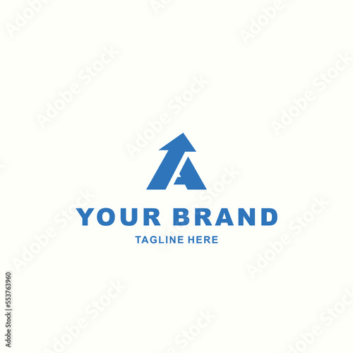 Free Download A letter logo with up arrow - GFXLoad
