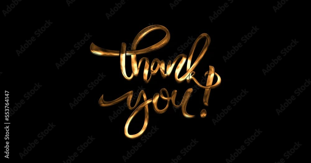 Thank you animation. Handwriting Animated in golden color is Suitable for Celebrations, Wishes, Events, Messages, holidays, and festivals. Alpha Channel
Thank you animation. Handwriting Animated in golden color is Suitable for Celebrations, Wishes, Events, Messages, holidays, and festivals. Alpha Channel
