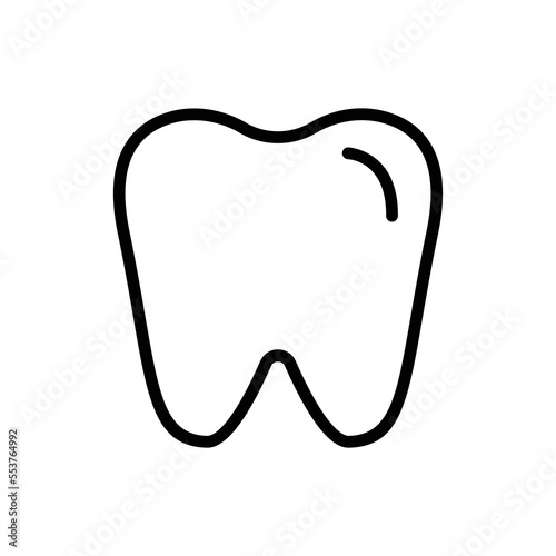 Tooth icon illustration. line icon style. icon related to healthcare and medical. Simple vector design editable. Pixel perfect at 64 x 64