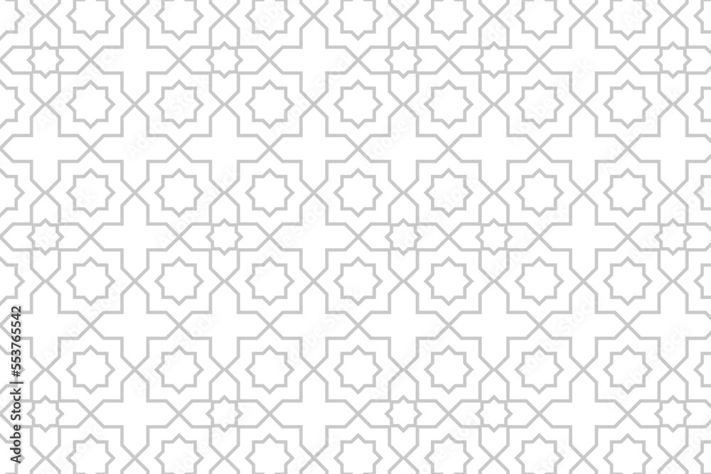 Seamless pattern with decorative shapes