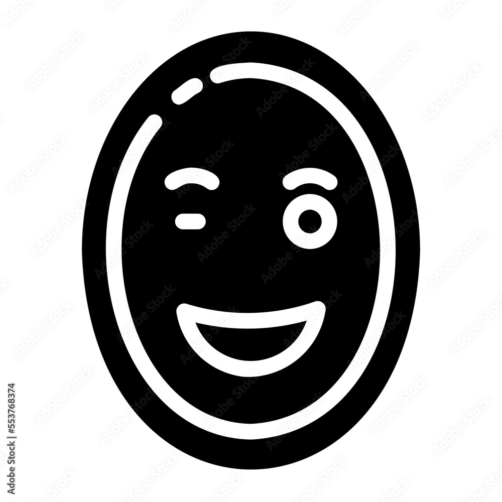 Fototapeta premium wink icon