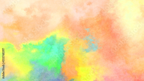 Modern brush strokes painting. Soft color painted illustration of soothing composition for poster, wall art, banner, card, book cover or packaging. Watercolor abstract painting with pastel colors. © Hybrid Graphics
