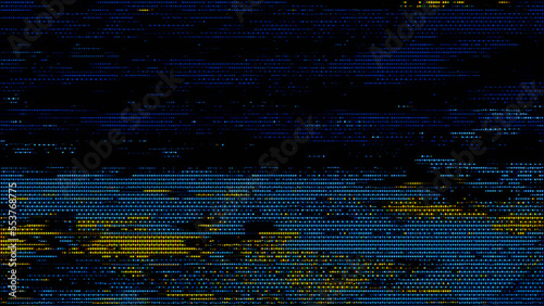 Glitch noise static television VFX. Visual video effects stripes background, CRT tv screen no signal glitch effect