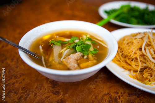 Close-up, Taiwan, traditional food, delicious, red meat soup