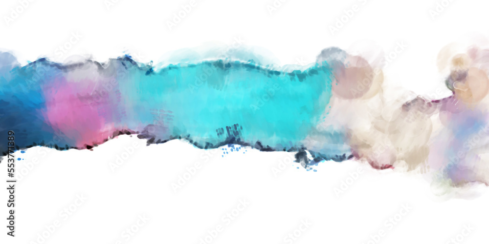 Diluted watercolor with bristle marks pattern. Contemporary and modern