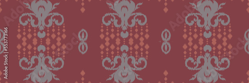 Ikat stripe batik textile seamless pattern digital vector design for Print saree Kurti Borneo Fabric border brush symbols swatches party wear