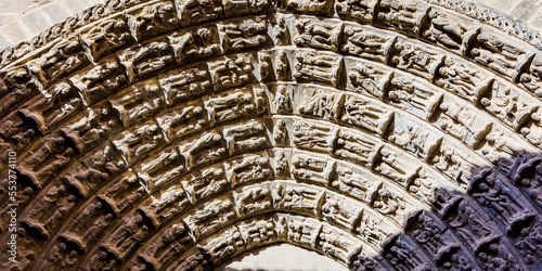 Portal of the Last Judgement - Portada del Juicio Final. Cathedral of Saint Mary of Tudela - Catedral de Santa María. Tudela, Navarra, Spain, Europe photo