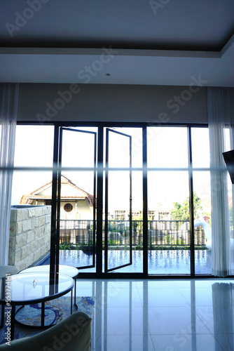 View from outside the window from inside the house