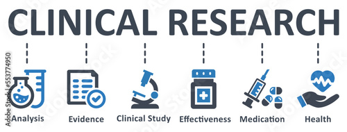 Clinical Research icon - vector illustration . clinical, research, analysis, evidence, clinical study, effectiveness, medication, health, infographic, template, concept, banner, icon set, icons .