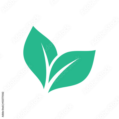 Green leaf logo ecology nature element vector icon